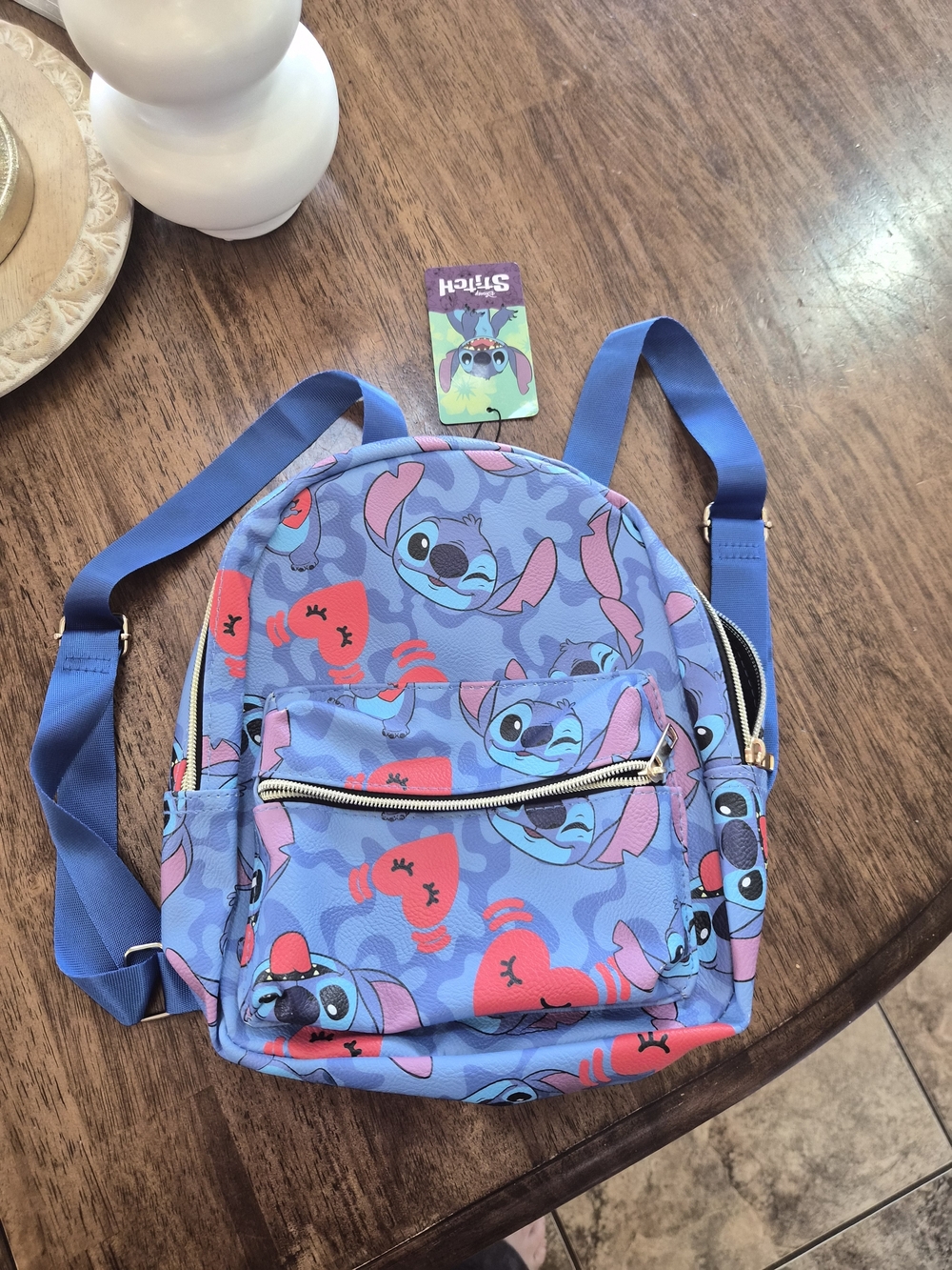 Disney Lilo & Stitch Blue Printed Mini Backpack